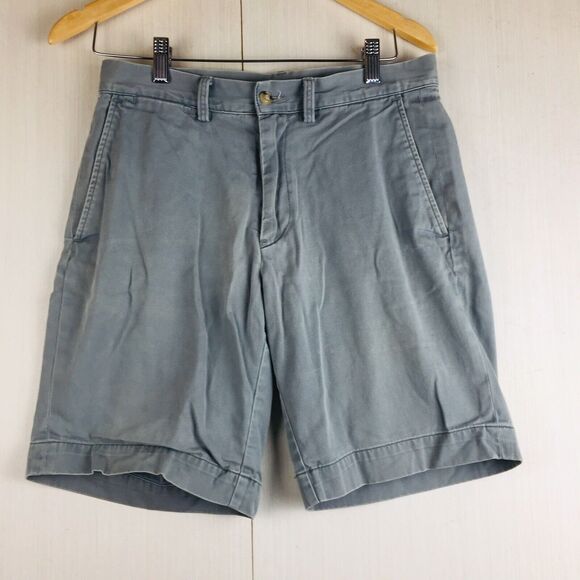 POLO RALPH LAUREN Men's Green Washed Classic Fit 9" Flat Front Pockets Shorts 30 - Picture 1 of 12
